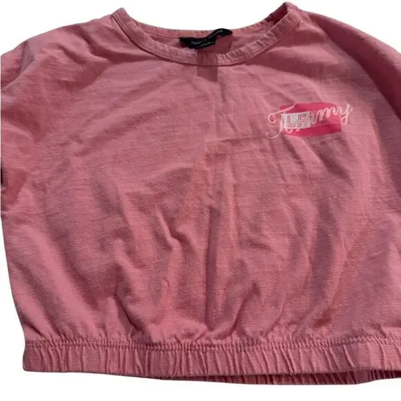 Tommy Hilfiger Toddler Pink Toddler Girl Logo Tee 2T - Picture 1 of 4